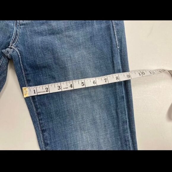 REROCK FOR EXPRESS, BootCut Size 8, Jeans Embroidered, pockets, distressed. - Picture 6 of 14